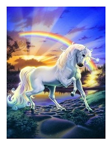 Unicorn Rainbow Edible Icing Image for 1/4 sheet cake