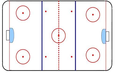 1/4 Sheet Hockey Rink Edible Cake Cupcake Party Topper