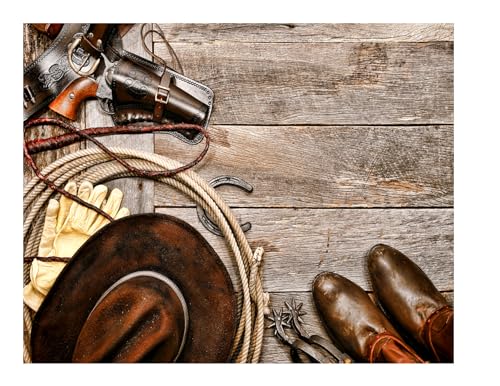 Western Cowboy Ranching Gear - Edible Cake or Cupcake Topper