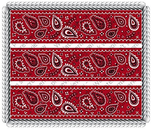 Bandana Red Edible Cake Border