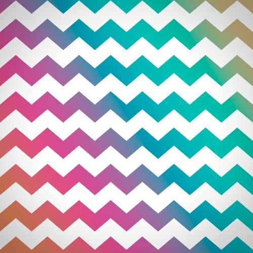 Rainbow Chevrons Edible Cake or Cupcake Topper fit 1/4 sheet cake or larger