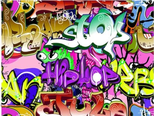 Grunge Graffiti Wall Edible Icing Image for 1/4 sheet cake or Larger