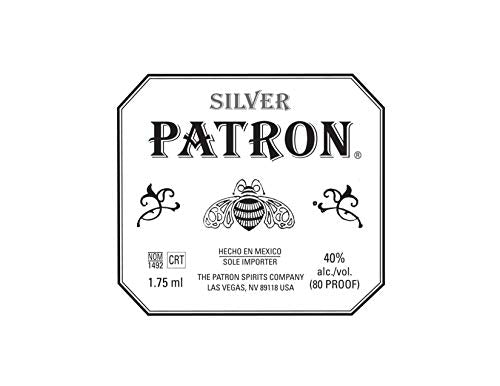 Patron Silver Tequila Edible Cake Topper- 8" Round