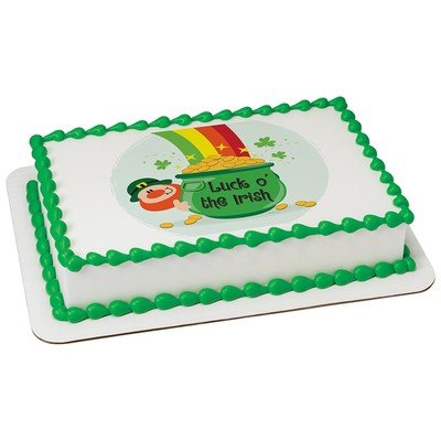 St. Patricks Day Edible Icing Image for 1/4 sheet cake