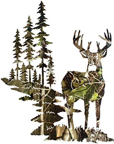 Camo Deer Birthday Party Edible 1/4 Sheet Image Frosting Cake Topper