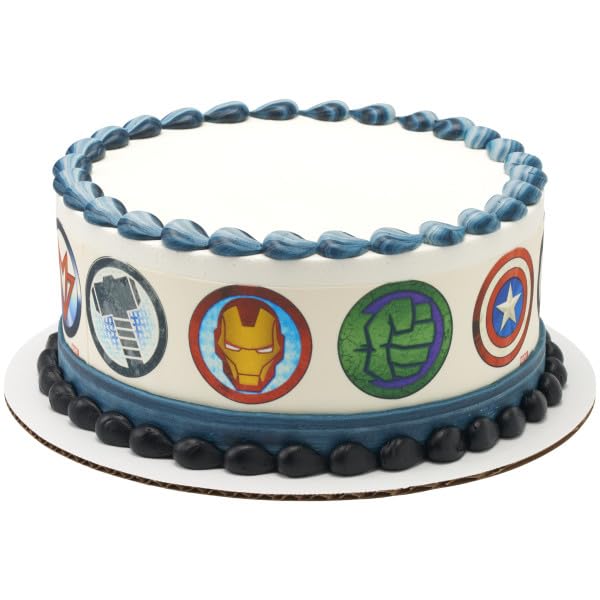 Marvel Character PhotoCake® Edible Cake Border Strips Icing Image,