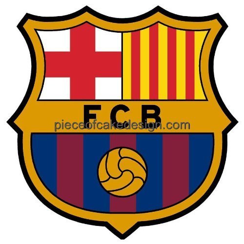 FC Barcelona Edible Cake Topper- 1/4 Sheet