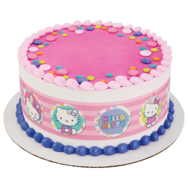 Hello Kitty® Polka Dot Party PhotoCake® Edible Image® Strips