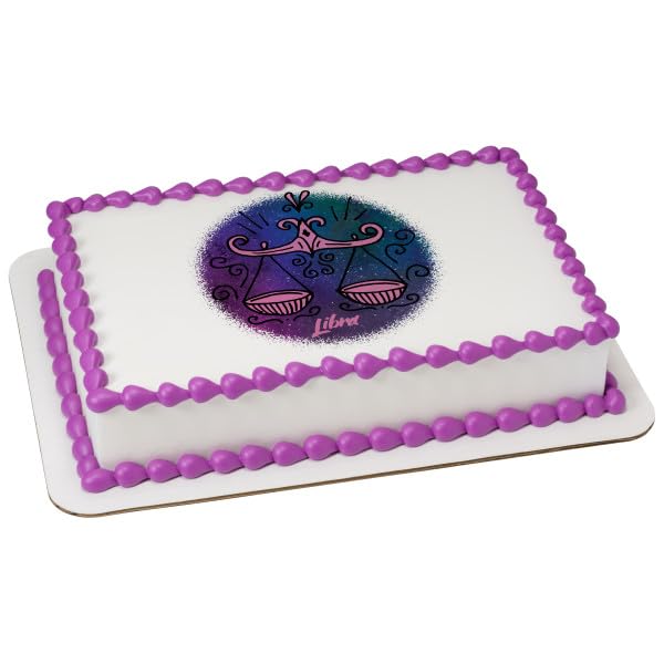 Pisces Zodiac Sign PhotoCake® Edible Cake Topper Icing Image for 1/4 Sheet cake or larger