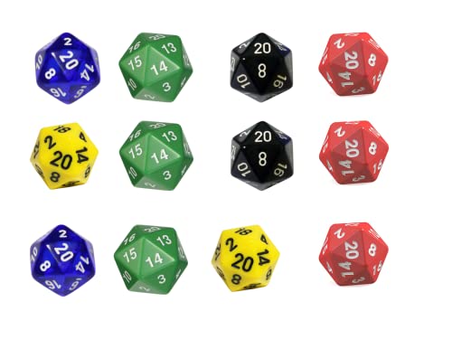 D2 dice edible Cupcake toppers Set of 12