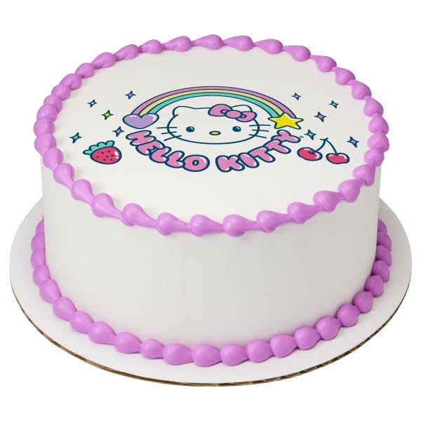 Hello Kitty It's a Hello Kitty PhotoCake® Edible Cake Topper Icing Image for 6 inch Round cake or larger