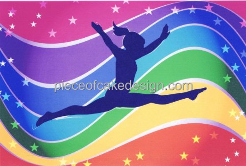 1/4 Sheet ~ Dance Rainbow ~ Edible Cake/Cupcake Topper!!!