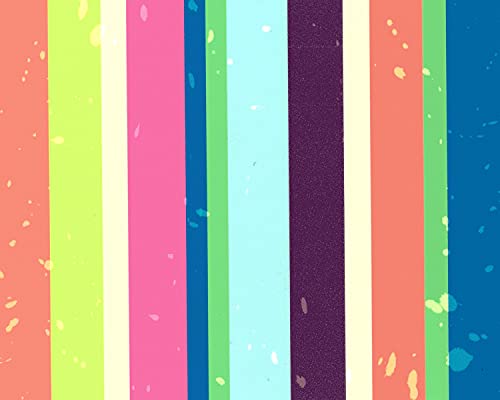 1/4 Sheet - Colored Vertical Stripes Backgrounds - Edible Cake/Cupcake Topper