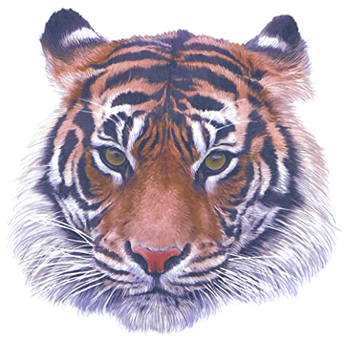 Tiger Head Edible Cake or Cupcake Topper fits 1/4 sheet cake or larger