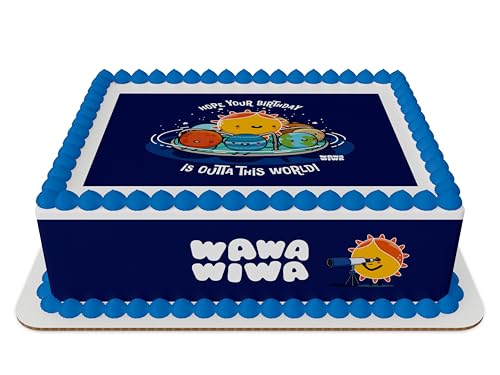 Wawawiwa Planets Birthday Edible Cake Topper