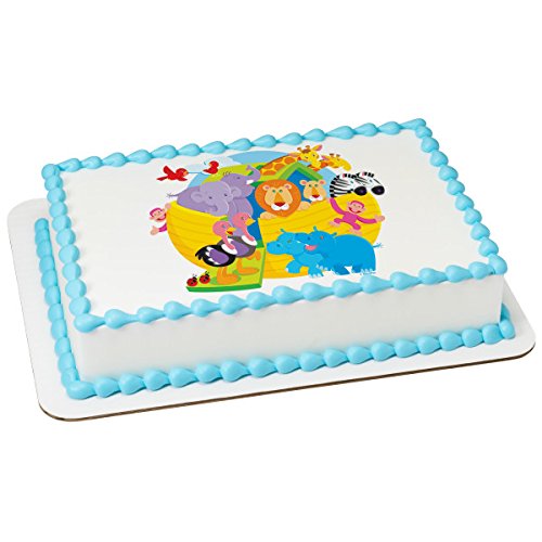 Baby Shower Noah's Ark PhotoCake® Edible Cake Topper Icing Image for 1/4 Sheet cake or larger