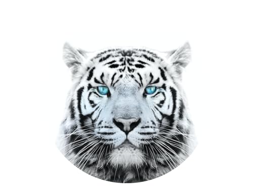 White Tiger with Blue Eyes Edible Cake Topper-8" Round