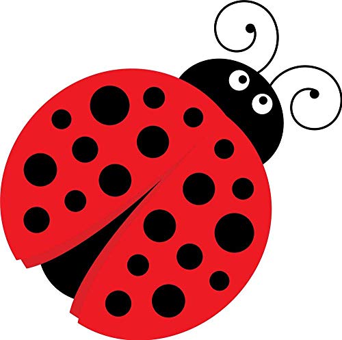 Ladybug Red Black Polka Dots Edible Icing Image Cake Topper