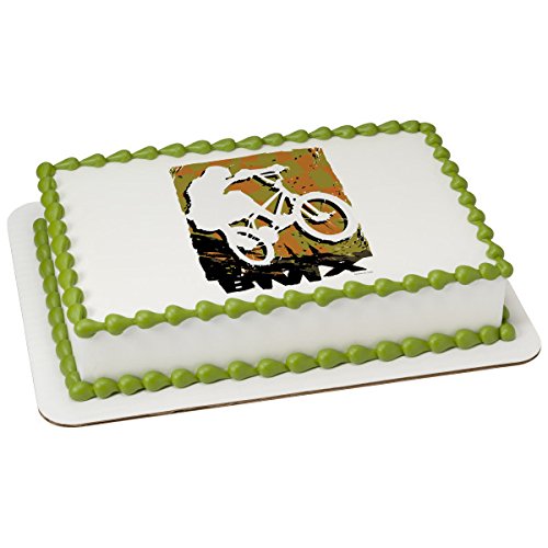 BMX Bike PhotoCake® Edible Cake Topper Icing Image for 1/4 Sheet cake or larger