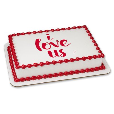 Valentines Edible Icing Image for 6 inch Round Cake