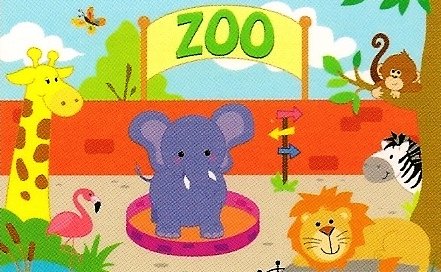 Little Zoo Animals Birthday Design ~ Edible Cake, Cupcake Topper!!!