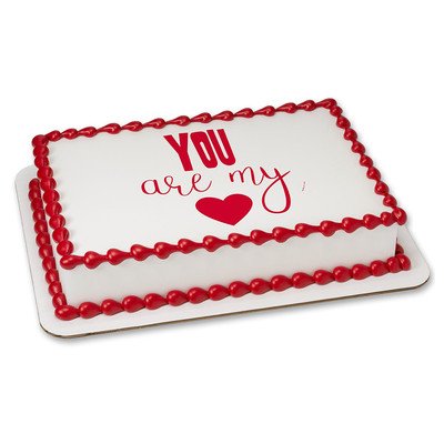 Valentines Edible Icing Image for 6 inch Round Cake