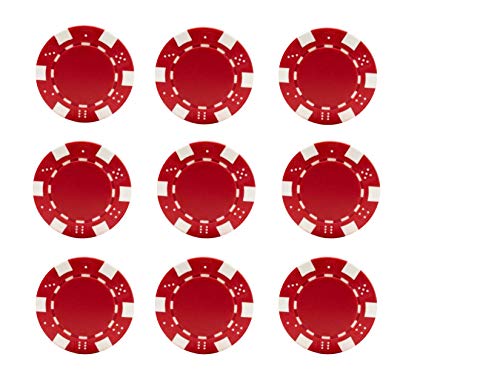 Red Poker Casino Chip Las Vegas Birthday - Edible Cake/Cupcake Party Topper!!! 3 Inch Rounds