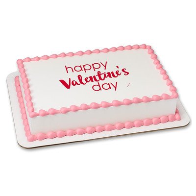 Valentines Edible Icing Image for 8 inch round cake