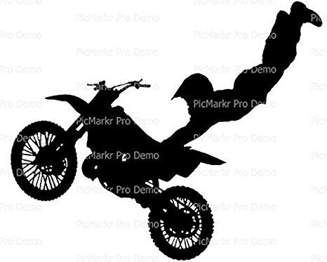 1/4 Sheet - Motocross Dirtbike Birthday - Edible Cake/Cupcake Party Topper!!!