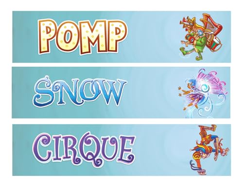 Pomp,Snow and Cirque Edible Image Edible cake border 3 Strips 2.5x10.5 inchs in size