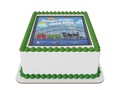 Choo Choo Train Edible Icing Sheets for 1/4 Sheet cake ot larger