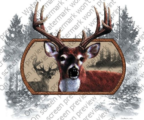 1/4 Sheet ~ Hunting Deer ~ Edible Cake/Cupcake Topper!!!