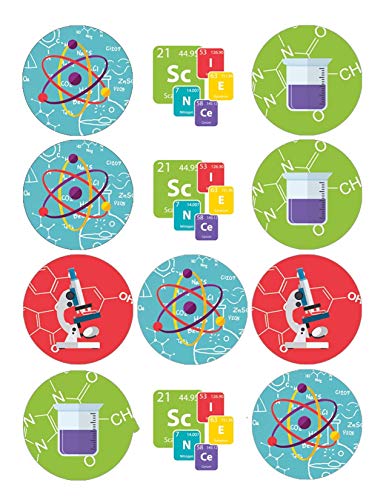 Science Collection Themed Uncut Edible on Wafer Sheet for