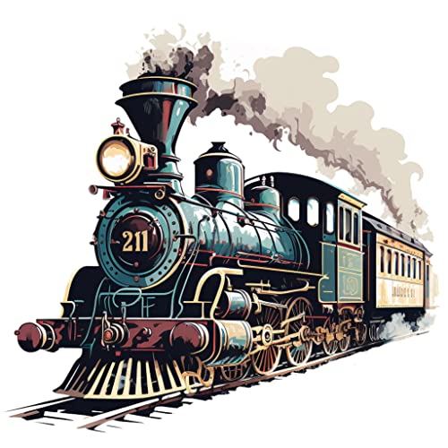 Steam Train #6 Edible Cake Topper Image Decoration Frosting sheet (1/4 Sheet)