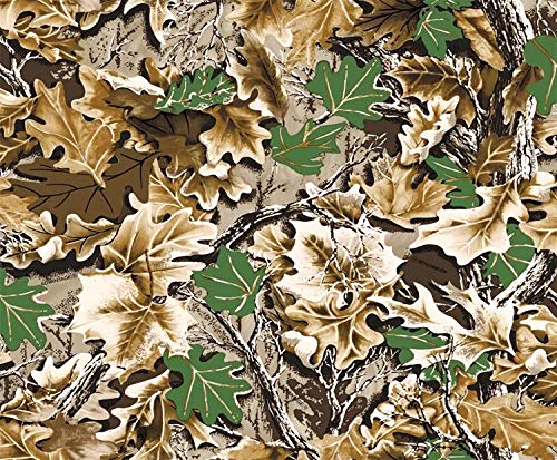 1/4 Sheet ~ Real Leaves Camo Birthdays ~ Edible Cake/Cupcake Topper - D3927