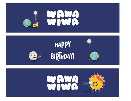 Wawawiwa Planets birthday cake border 3 Strips 2.5x10.5 inchs in size