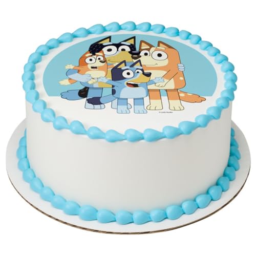 Bluey Edible Cake Topper Icing Image for 6 Inch Round Cake or Larger