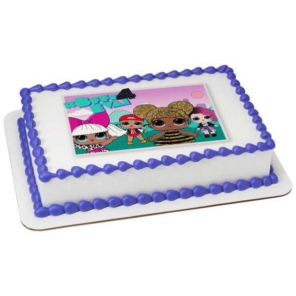 Surprise You Glow Girl PhotoCake® Edible Cake Topper Icing Image for 1/4 Sheet cake or larger