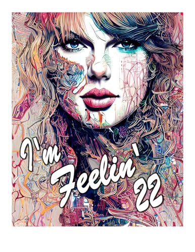 Swiftie "I'm Feeling 22" Edible Cake Topper- 1/4 Sheet