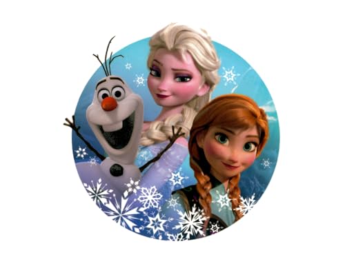 Frozen Olaf, Anna, and Elsa Edible Icing Image Cake Decoration Topper (8