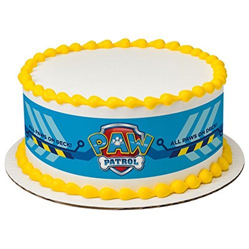 Licensed Paw Patrol Birthday - Designer Strips - Edible Cake Side Toppers - D7442