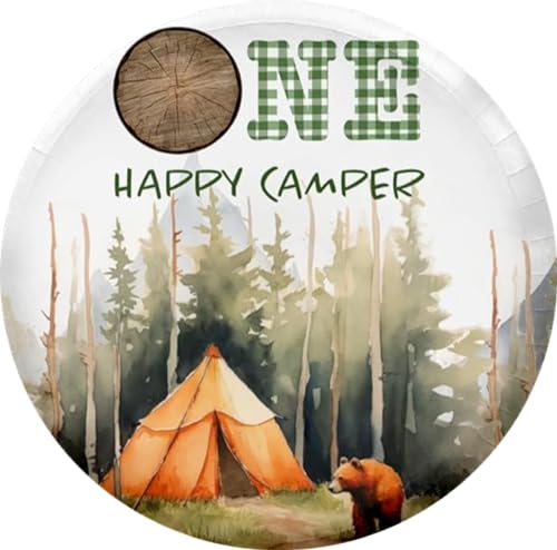 Happy Camper Edible Icing Sheets- Assorted Image Cake Toppers-Frosting Sheets- Cookies- Cupcake Toppers for 1/4 Sheet Cake or Larger