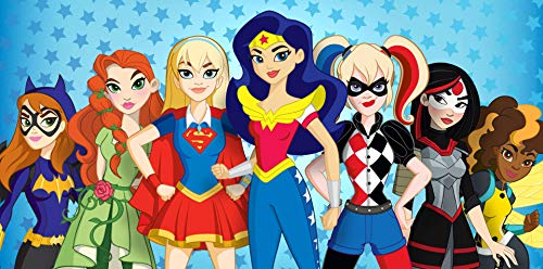 Superhero Girls Party Edible image Cake topper decoration for girls customizable