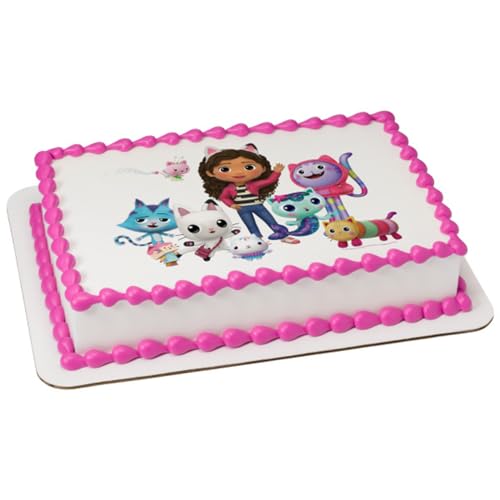 Gabby's Dollhouse PhotoCake® Edible Cake Topper Icing Image for 1/4 Sheet Cake or Larger