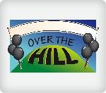 Over the Hill Banner Edible Icing Image (8 inch Round)