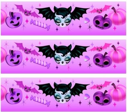 Cute bat Happy Birthday Edible Icing Sheets- Assorted Image Cake Toppers-Frosting Sheets- Cookies- Cupcake Toppers