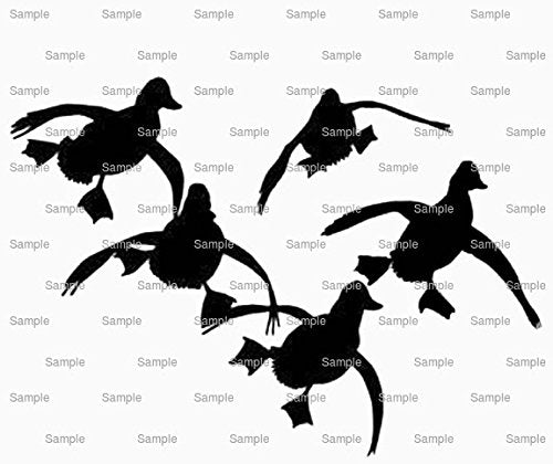 1/4 Sheet Cake - Ducks Landing - Edible Cake or Cupcake Topper - D9962