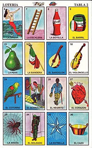 Loteria Mexican Fiesta Edible Cake Topper-1/4 Sheet