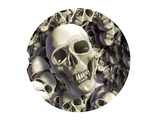 Animated Skulls Edible Cake Topper (8 INch Round)