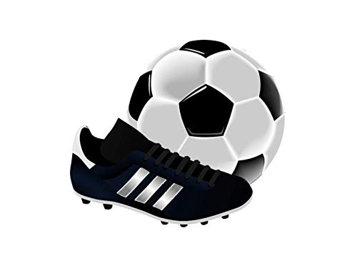 Soccer Birthday - Edible Cake/Cupcake Party Topper for 8 inch round cake or larger